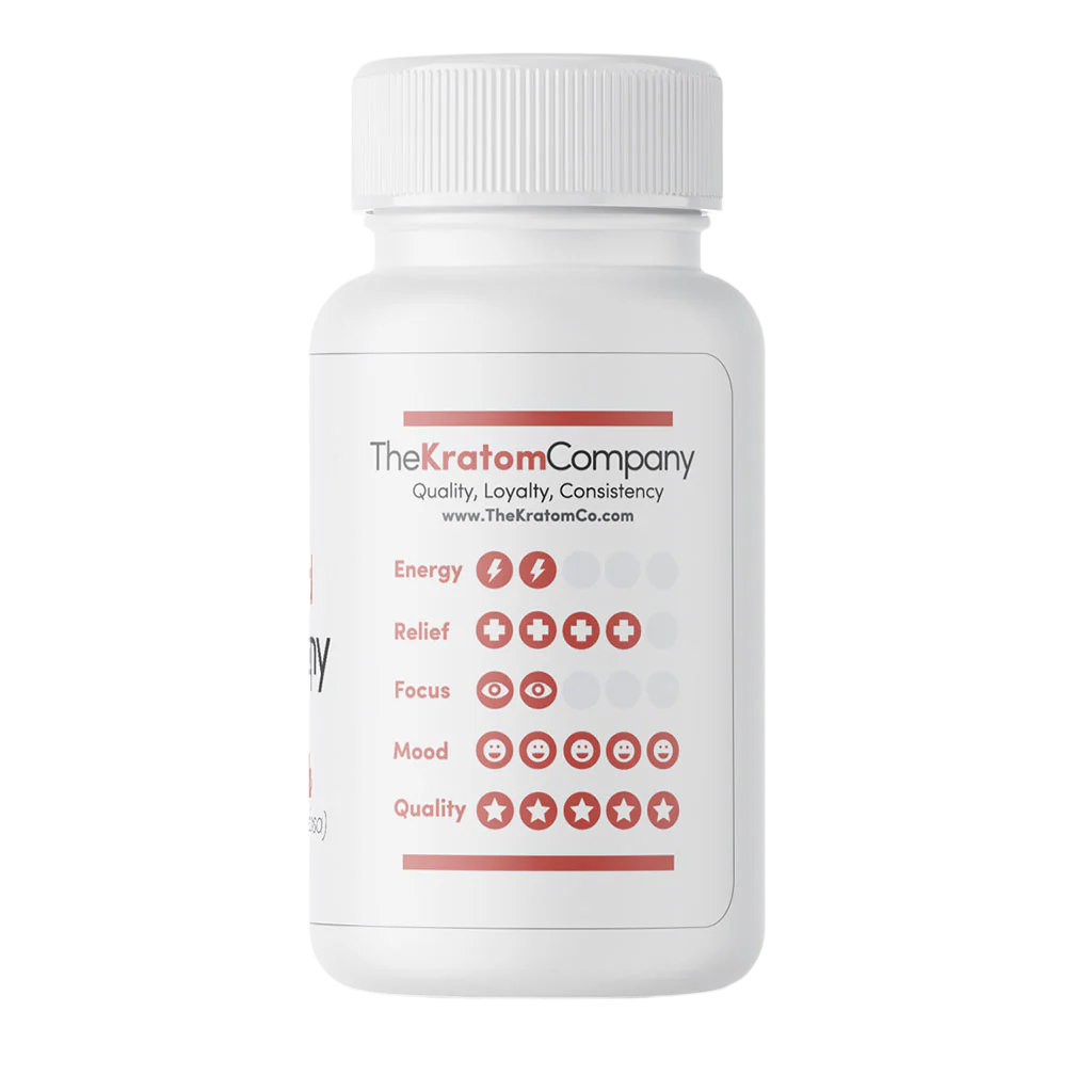 THE KRATOM COMPANY CAPSULES 500CT / 14.4OZ / 500MG - BALI RED VEIN - Seven Tech