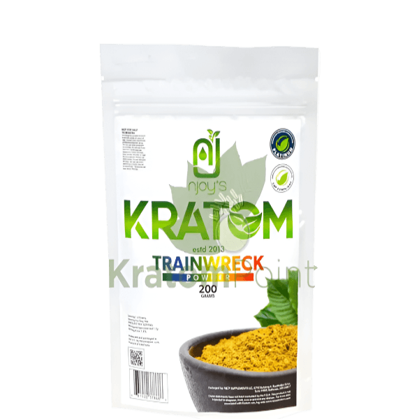 NJOY KRATOM POWDER 200G - TRAINWRECK - Seven Tech