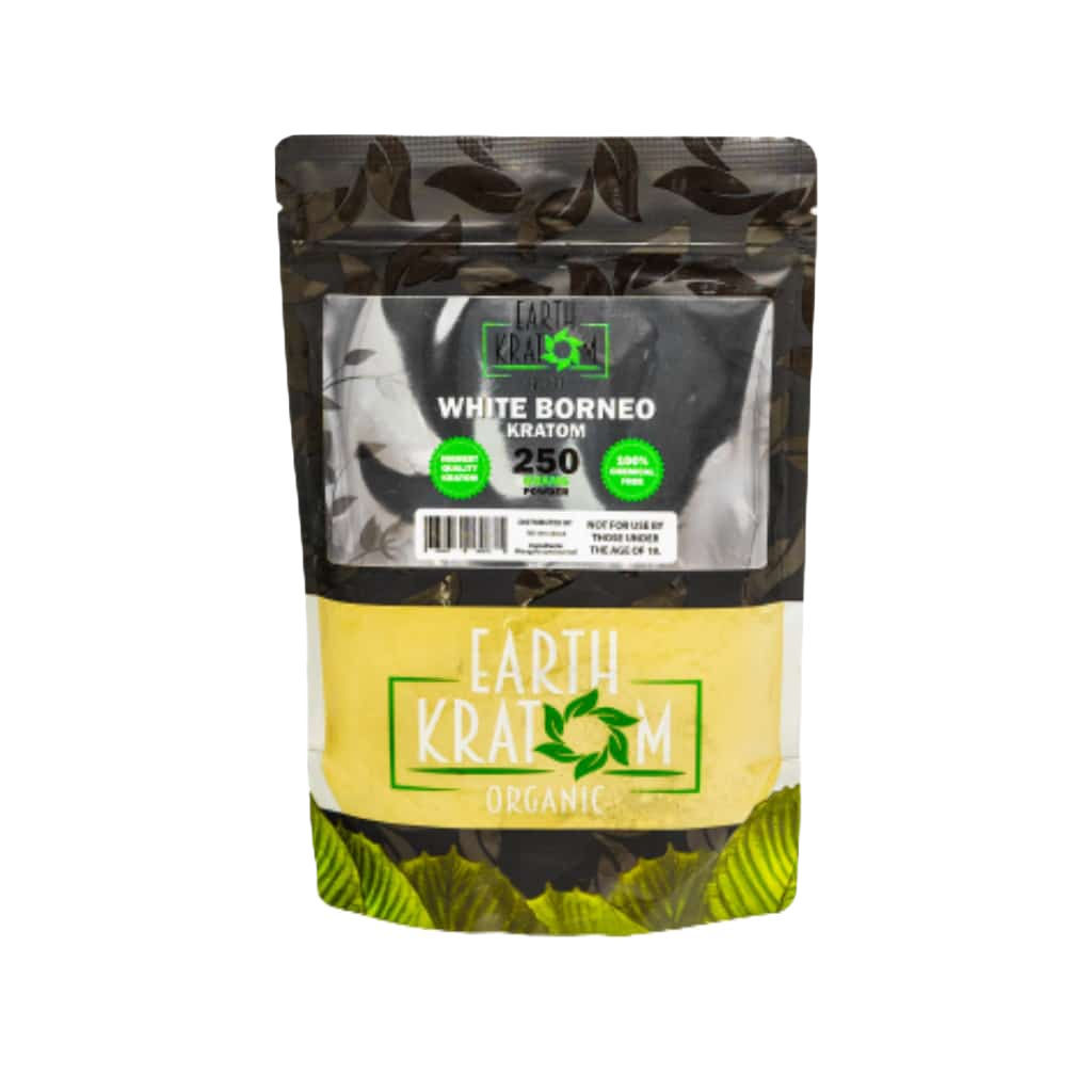 EARTH KRATOM POWDER 250G - BORNEO WHITE VEIN - Seven Tech