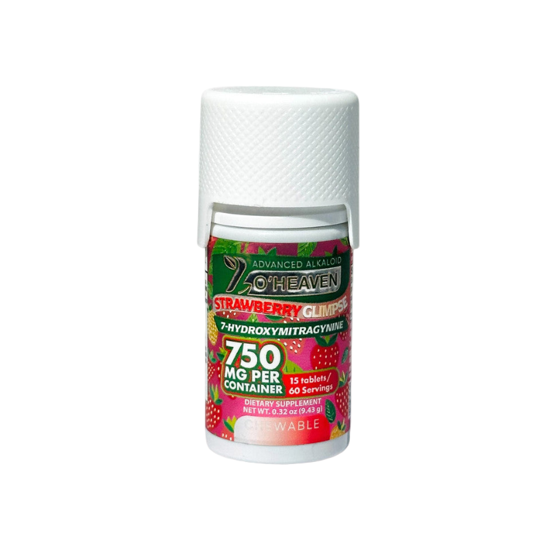 7 O'Heaven 15ct 7OH Tabs Strawberry Glimpse 50mg Per Tablets - Seven Tech