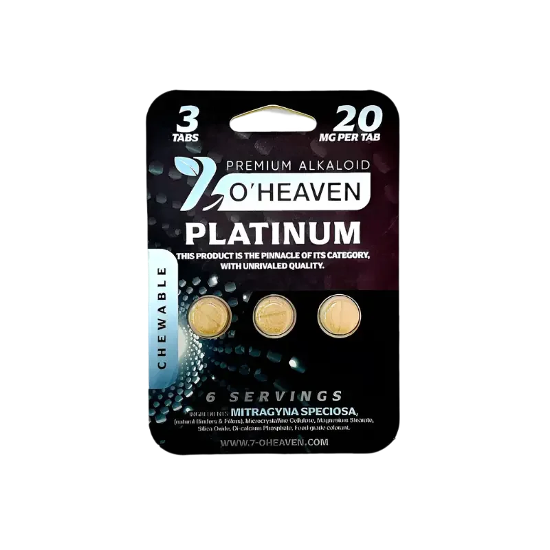 7 O'Heaven 3ct 7OH Platinum Chewable Tabs 20mg Per Tablet - Seven Tech