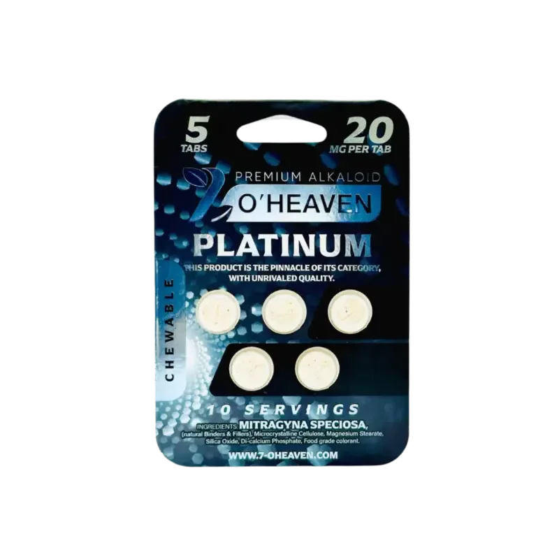 7 O'Heaven 5ct 7OH Platinum Chewable Tabs 20mg Per Tablet - Seven Tech