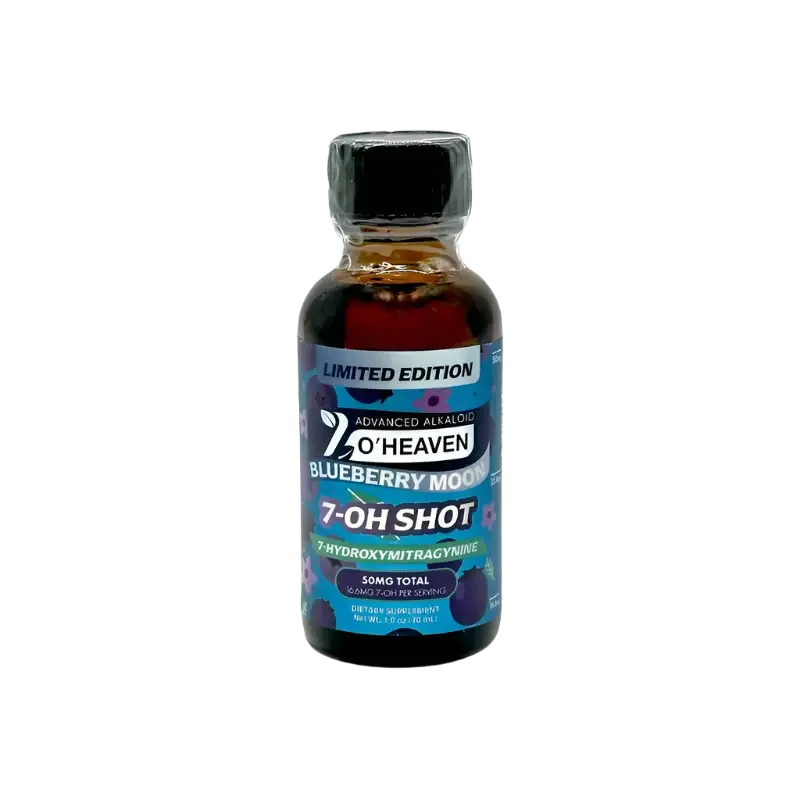 7 O'Heaven 7-Hydroxymitragynine Shot Blueberry Moon 50mg - Seven Tech