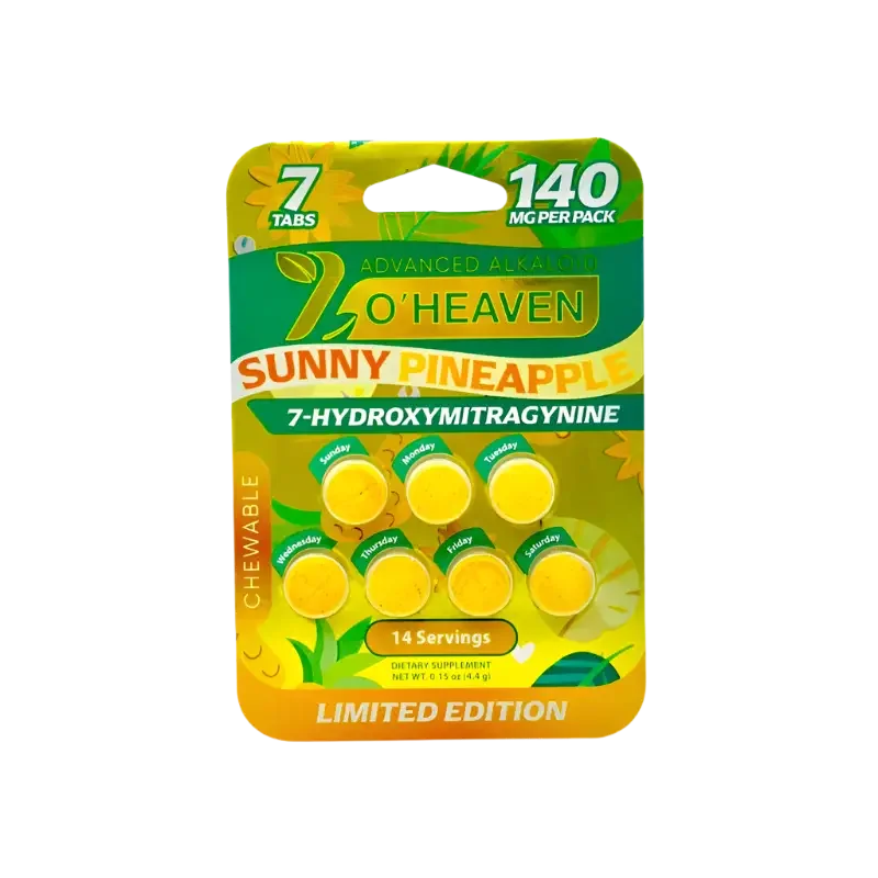 7 O'Heaven 7ct 7OH Sunny Pineapple Tabs 20mg Per Tablet - Seven Tech