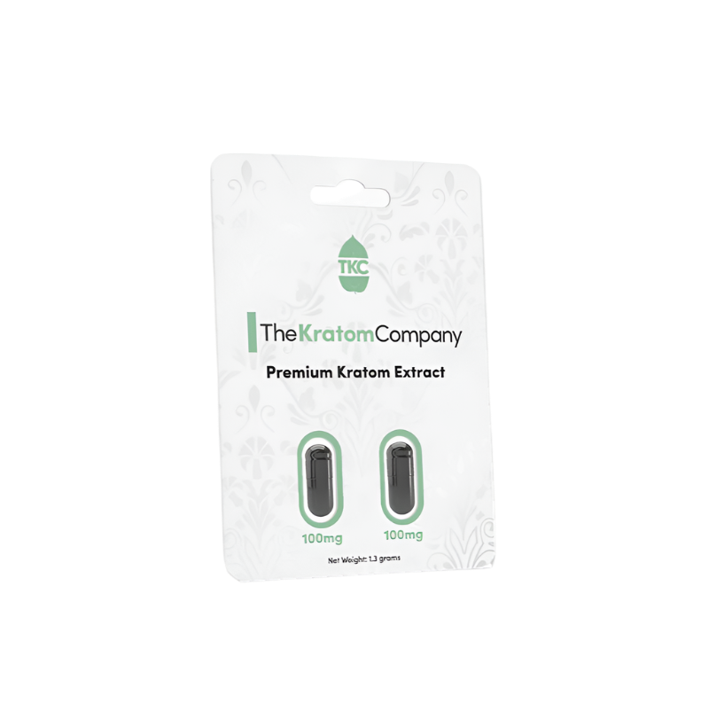 THE KRATOM COMPANY CAPSULES 2CT / 1.3G / 100MG - PREMIUM KRATOM EXTRACT - Seven Tech