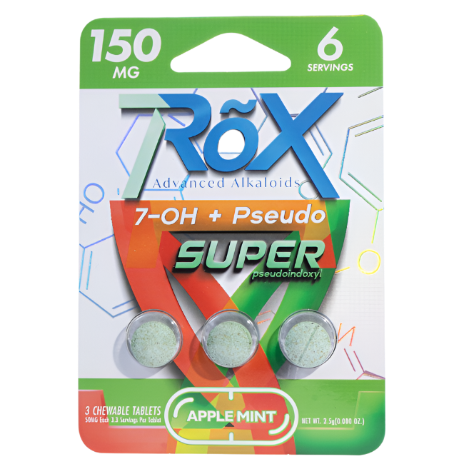 7ROX 3ct 7OH Pseudoindoxyl Tabs Apple Mint 50mg Per Tablets - Seven Tech