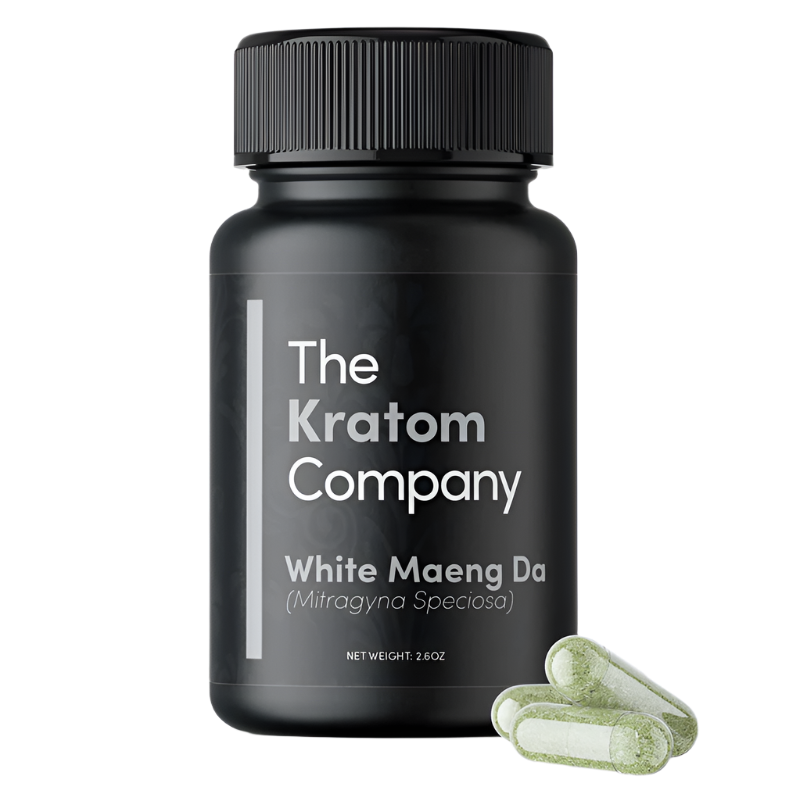 THE KRATOM COMPANY CAPSULES 150CT / 4.8OZ / 500MG - MAENG DA WHITE VEIN - Seven Tech