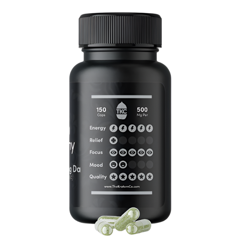 THE KRATOM COMPANY CAPSULES 150CT / 4.8OZ / 500MG - MAENG DA WHITE VEIN - Seven Tech