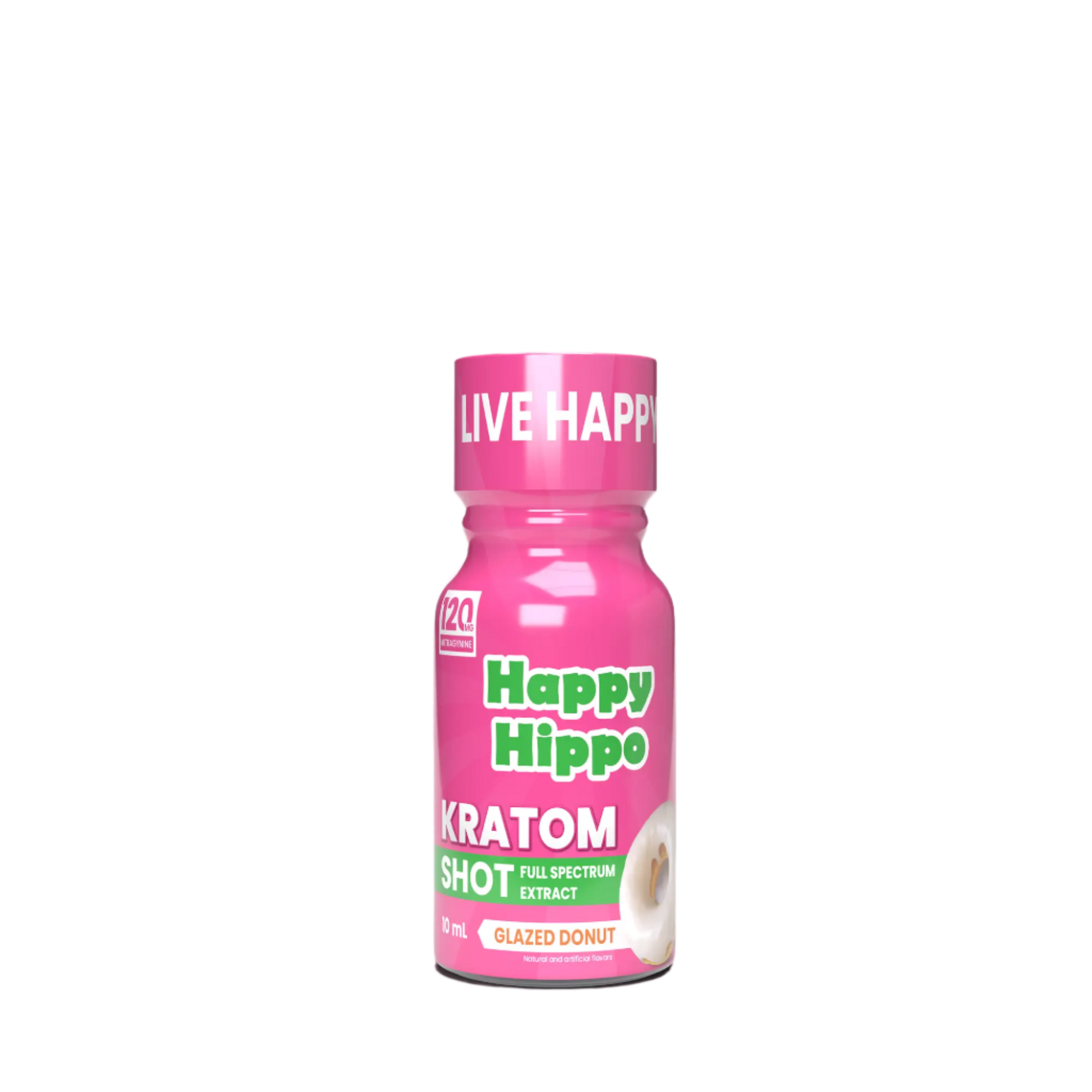 HAPPY HIPPO KRATOM SHOT 10ML 120MG - GLAZED DONUT - Seven Tech