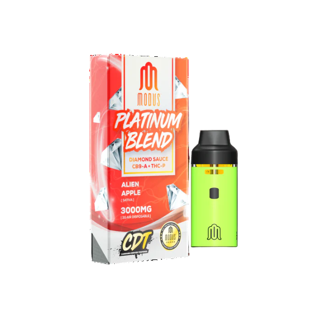 Modus Platinum Blend Diamond Sauce CB9-A + THC-P 3000mg Disposable Alien Apple Sativa - Seven Tech