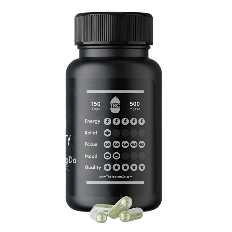 THE KRATOM COMPANY CAPSULES 500CT / 14.4OZ / 500MG - MAENG DA WHITE VEIN - Seven Tech