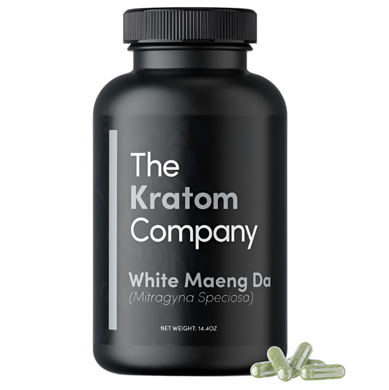 THE KRATOM COMPANY CAPSULES 500CT / 14.4OZ / 500MG - MAENG DA WHITE VEIN - Seven Tech