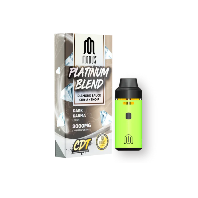 Modus Platinum Blend Diamond Sauce CB9-A + THC-P 3000mg Disposable Dark Karma Indica - Seven Tech