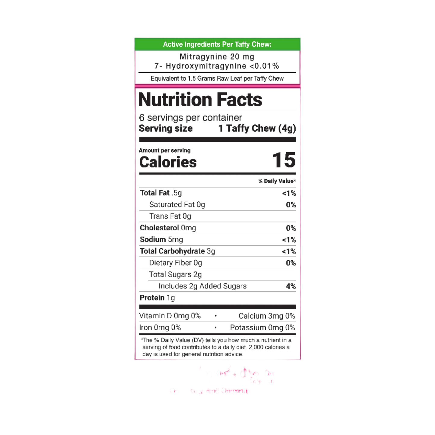 HAPPY HIPPO KRATOM TAFFY 6CT 20MG - TOFFEE - Seven Tech