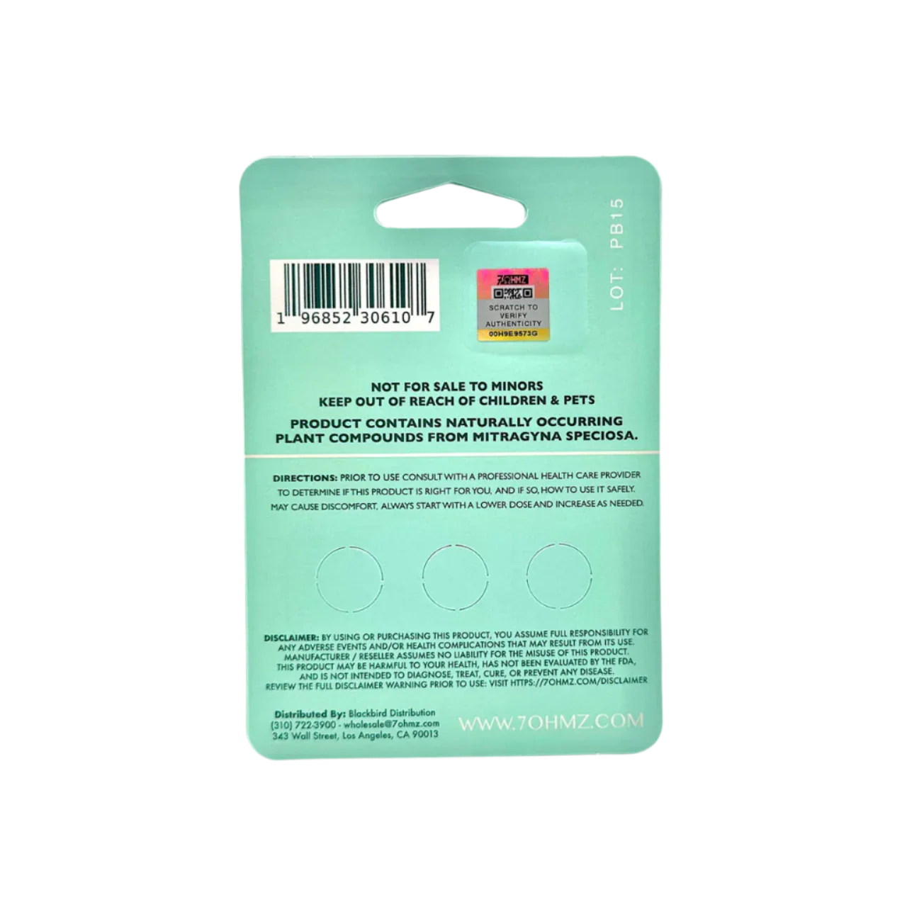 7OHMZ 6ct 7OH Tabs 14mg Per Tablet - Seven Tech