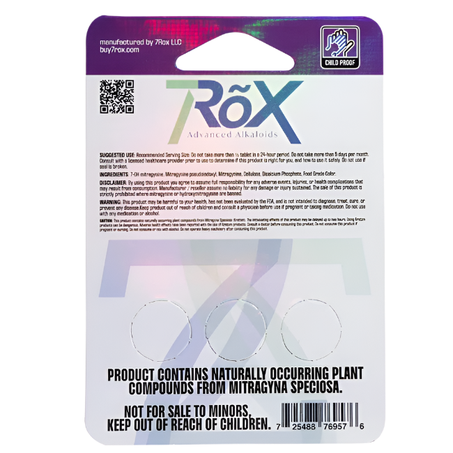 7ROX 3ct 7OH Pseudoindoxyl Tabs Mixed Berry 50mg Per Tablets - Seven Tech