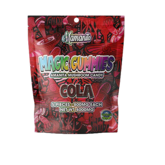 ๐ Mamanita Cherry Cola Magic Gummies Mushroom Candy 10pcs 800mg 8000mg Per Pkg (100% off)