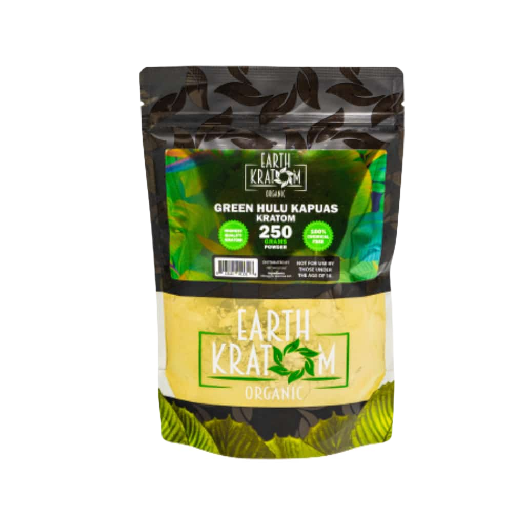 EARTH KRATOM POWDER 250G - HULU GREEN VEIN - Seven Tech