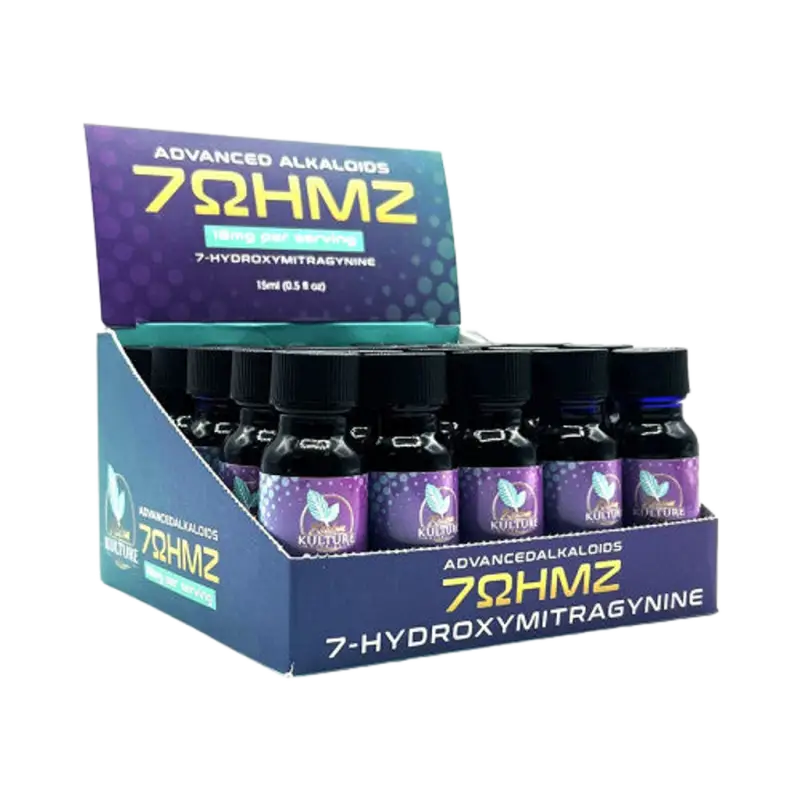 7OHMZ 7-Hydroxymitragynine Extract Shots - Kratom Kulture 15ml Bottles - Seven Tech