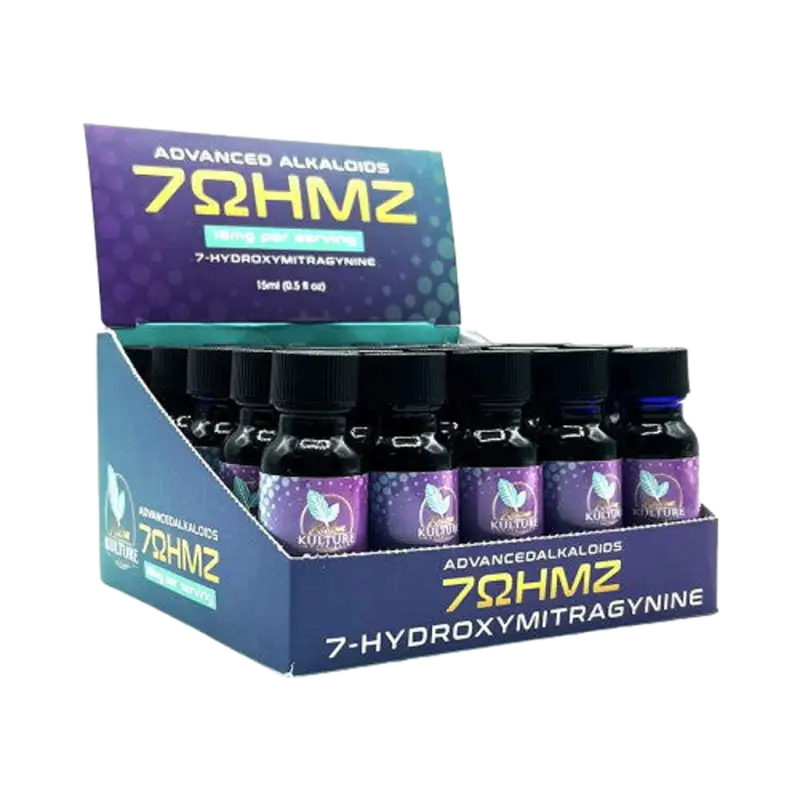 7OHMZ 7-Hydroxymitragynine Extract Shots - Kratom Kulture 15ml Bottles - Seven Tech