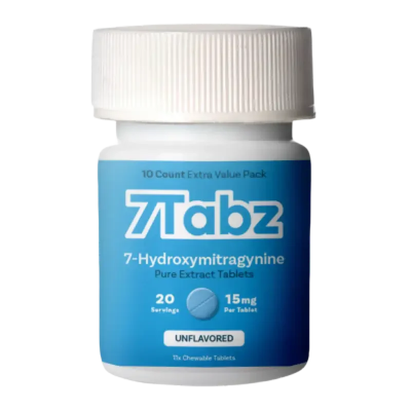 7Tabz 10ct 7OH Chewable Tabs Regular Unflavored 15mg per Tablet - Seven Tech