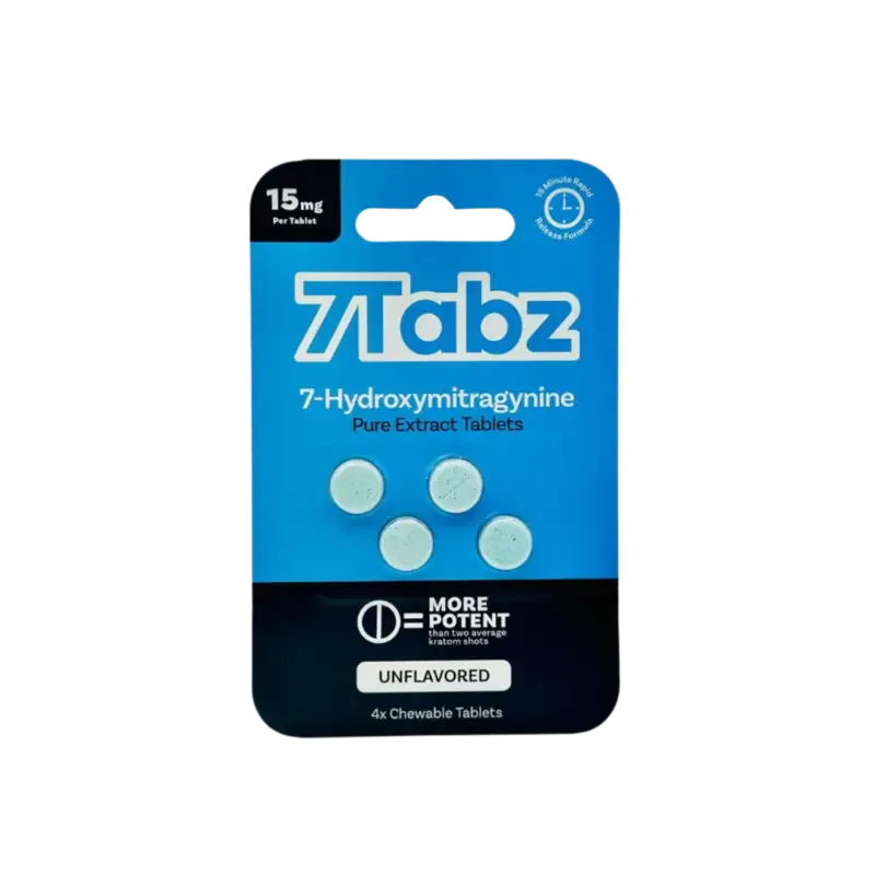 7Tabz 4ct 7OH Chewable Tabs Regular Unflavored 15mg per Tablet - Seven Tech