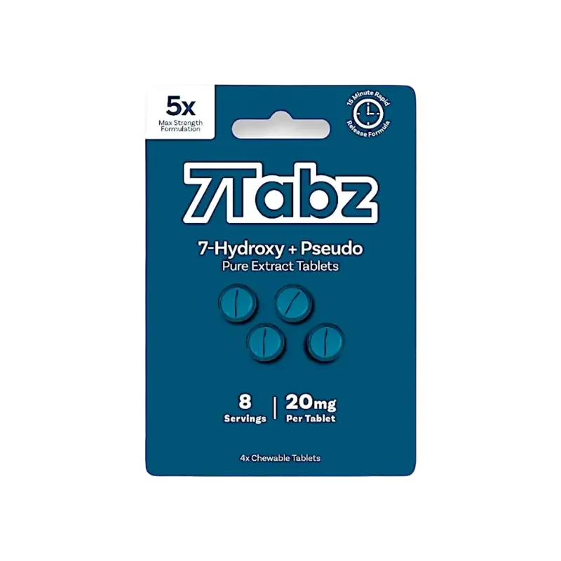 7Tabz 4ct 7OH + Pseudo Tabs 5x Strength 20mg per Tablet - Seven Tech