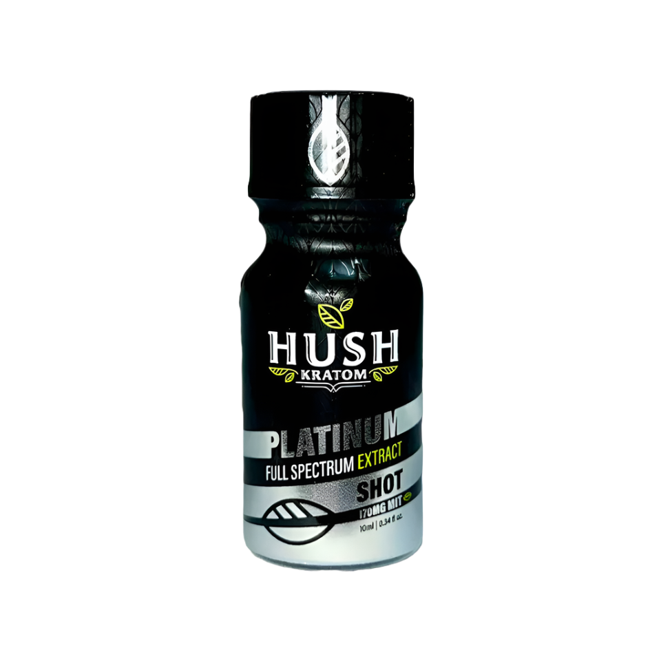 HUSH KRATOM SHOT 10ML - PLATINUM / FULL SPECTRUM EXTRACT - Seven Tech