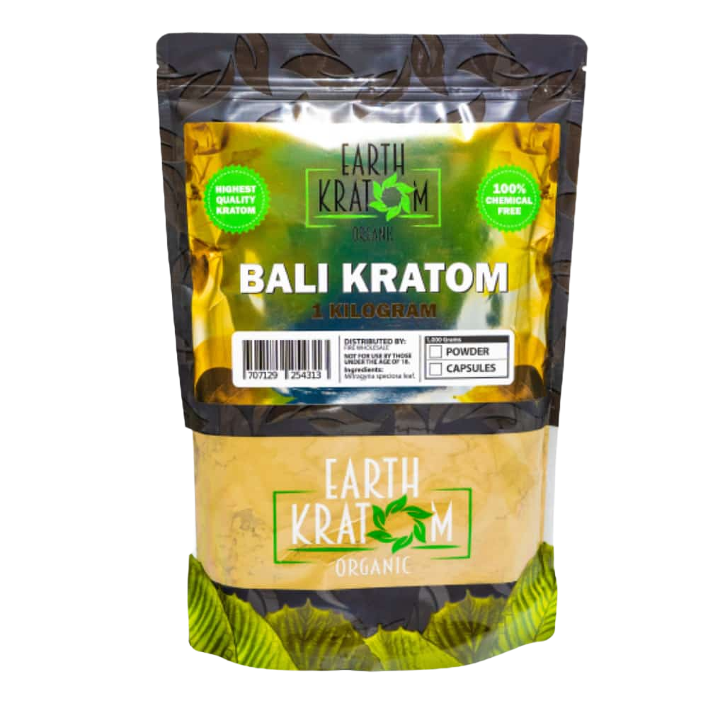 EARTH KRATOM POWDER 1000G / 35.27OZ - BALI - Seven Tech