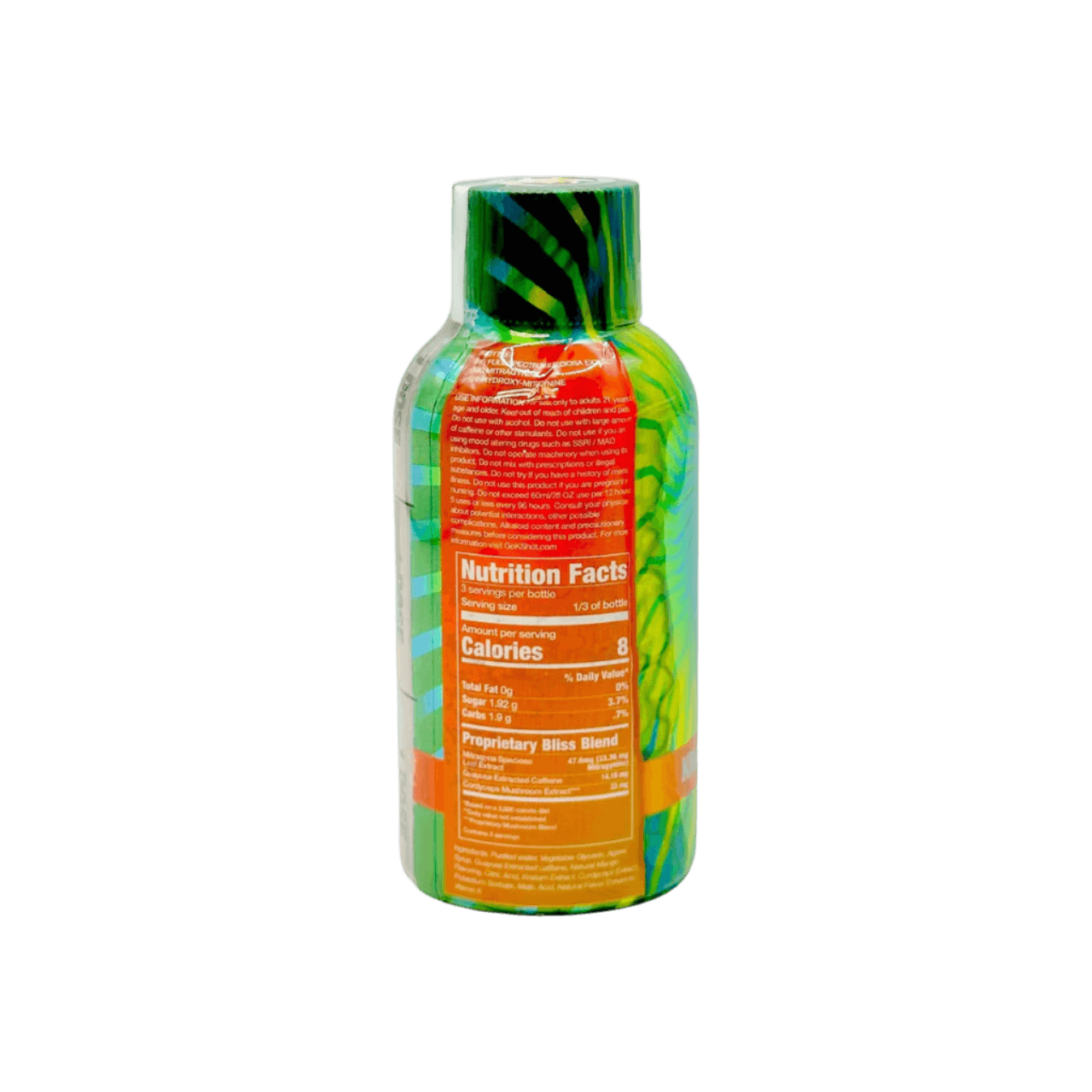 K SHOT 60ML - BLISS EXTRA STRENGTH KRATOM+CORDYCEPS - Seven Tech
