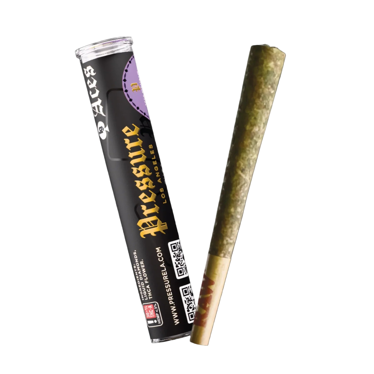 Pressure LA Aces Infused Pre-Rolls 1g Purple Cream Indica - Seven Tech