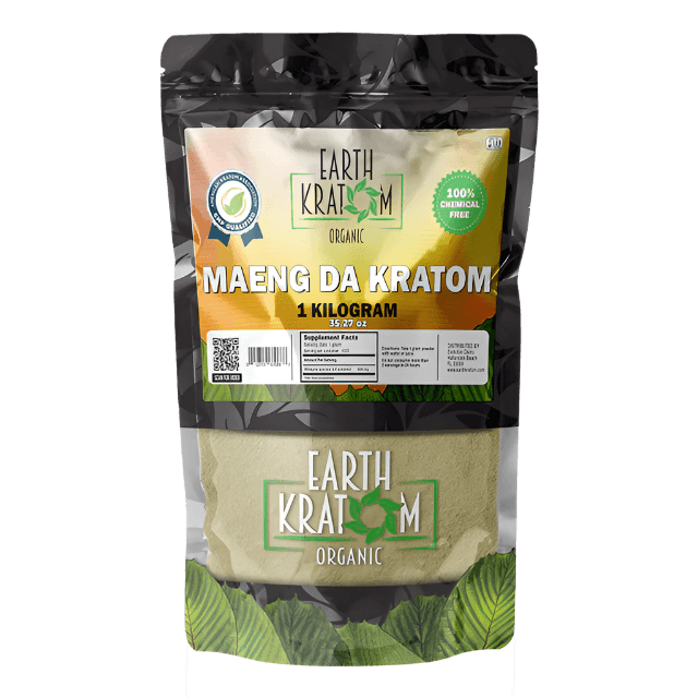 EARTH KRATOM POWDER 1000G / 35.27OZ - MAENG DA GREEN VEIN - Seven Tech
