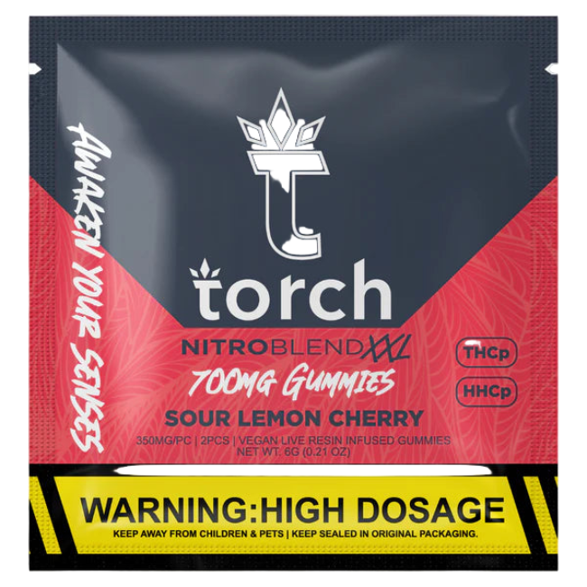 TORCH NITRO BLEND XXL GUMMIES 700MG – SOUR LEMON CHERRY - Seven Tech