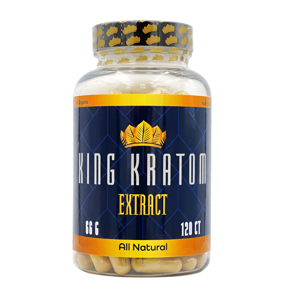 KING KRATOM CAPSULES 120CT / 66G - EXTRACT - Seven Tech
