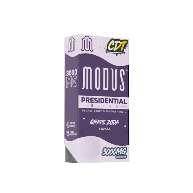 Modus Presidential Blend 3g Cartridge Grape Zoda Indica - Seven Tech
