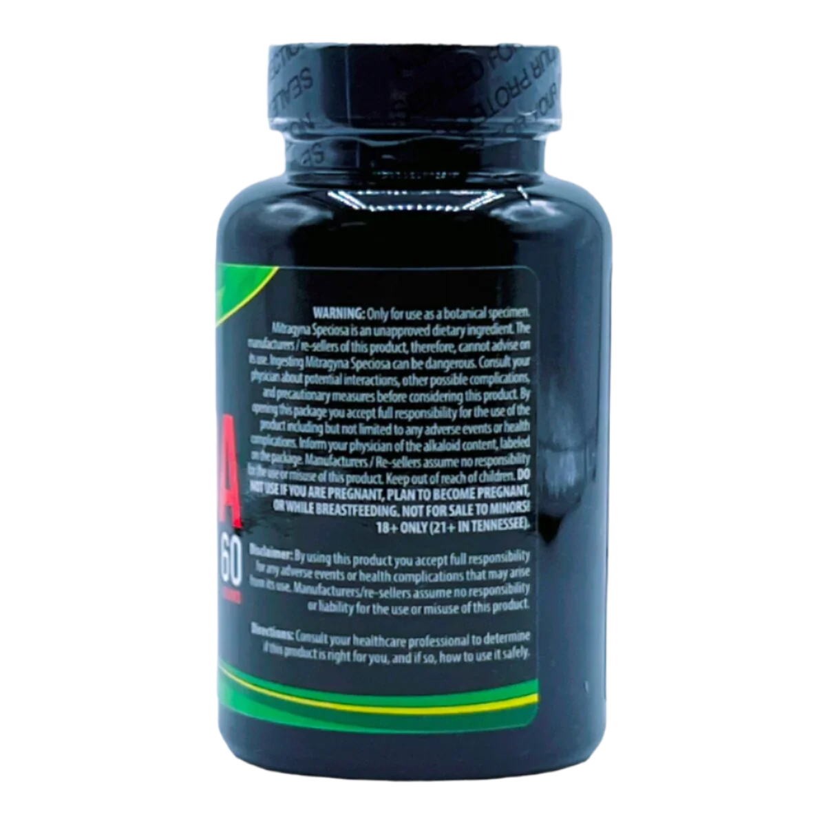 KRATOM KAPS CAPSULES 100CT / 60G - MALAY GREEN VEIN - Seven Tech