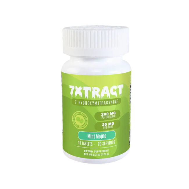 7XTRACT 7OH 10CT 200MG (20MG PER TABLET) - MINT MOJITO - Seven Tech