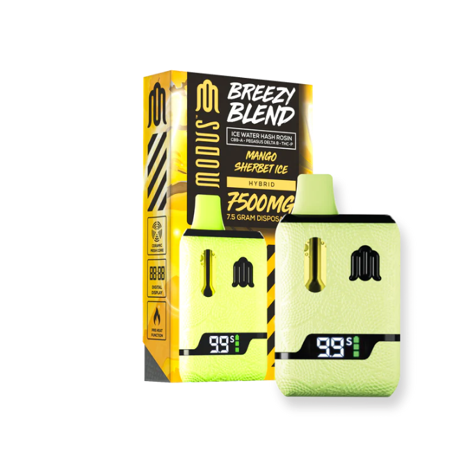 MODUS BREEZY BLEND DISPOSABLE 7.5G – MANGO SHERBERT ICE HYBRID - Seven Tech