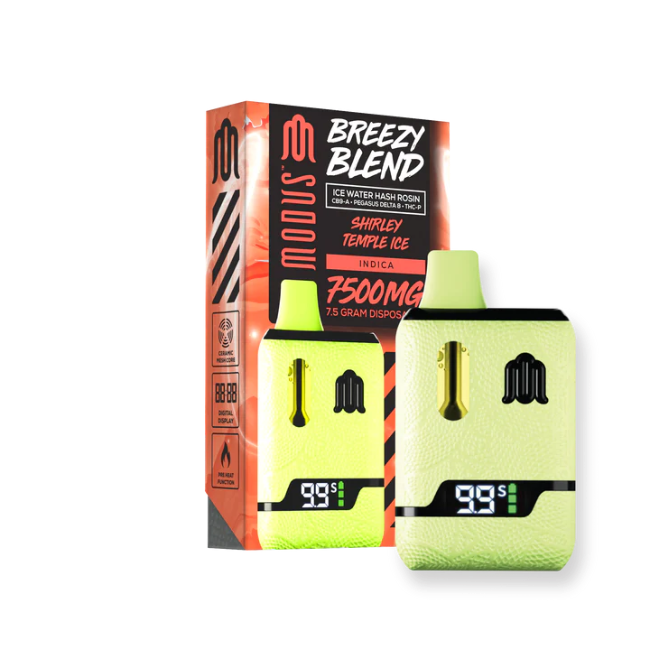 MODUS BREEZY BLEND DISPOSABLE 7.5G – SHIRLEY TEMPLE ICE INDICA - Seven Tech