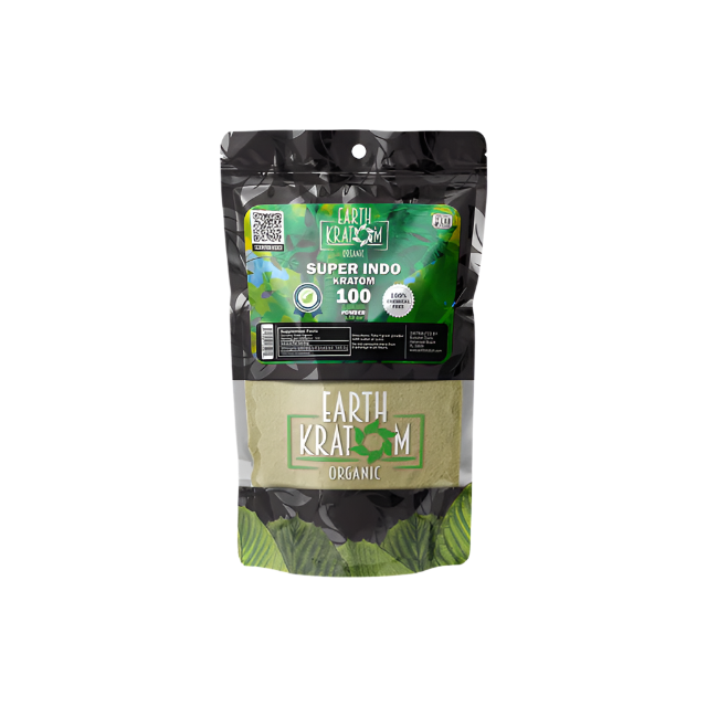 EARTH KRATOM POWDER 100G - INDO SUPER GREEN VEIN - Seven Tech