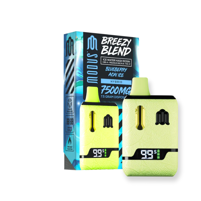 MODUS BREEZY BLEND DISPOSABLE 7.5G – BLUEBERRY ACAI ICE HYBRID - Seven Tech