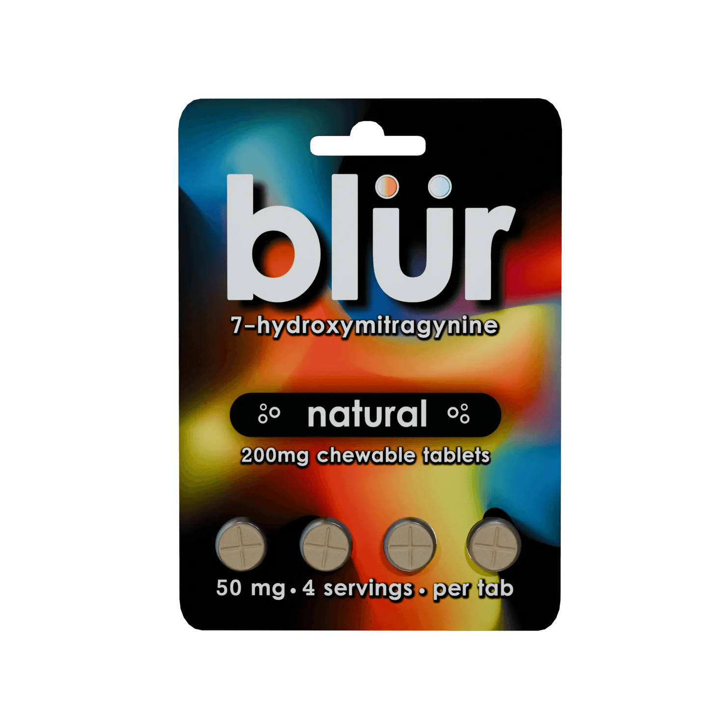 Blur 4ct 7OH Natural Tabs 50mg Per Tablet - Seven Tech
