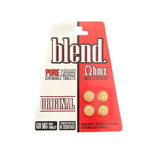 Blend OHMZ 4ct 7OH Chewable Tabs Max Strength Original 60mg Per Tablets - Seven Tech