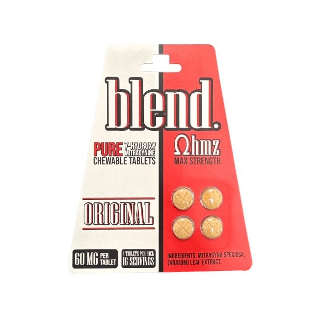 Blend OHMZ 4ct 7OH Chewable Tabs Max Strength Original 60mg Per Tablets - Seven Tech