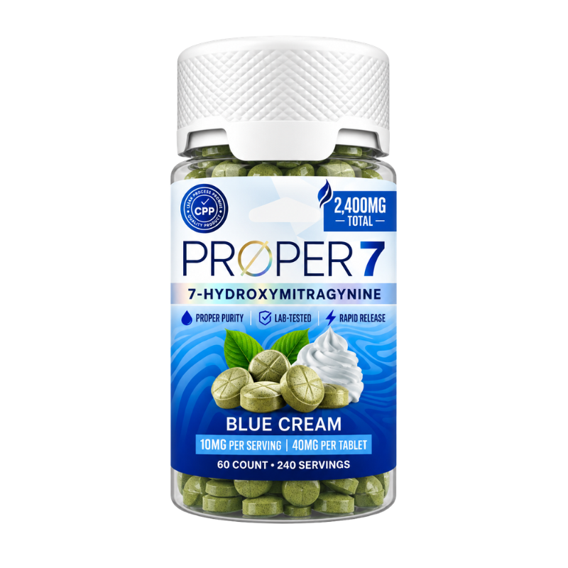 Proper7 7-Hydroxymitragynine Tablets 60ct 40mg Per Tablet