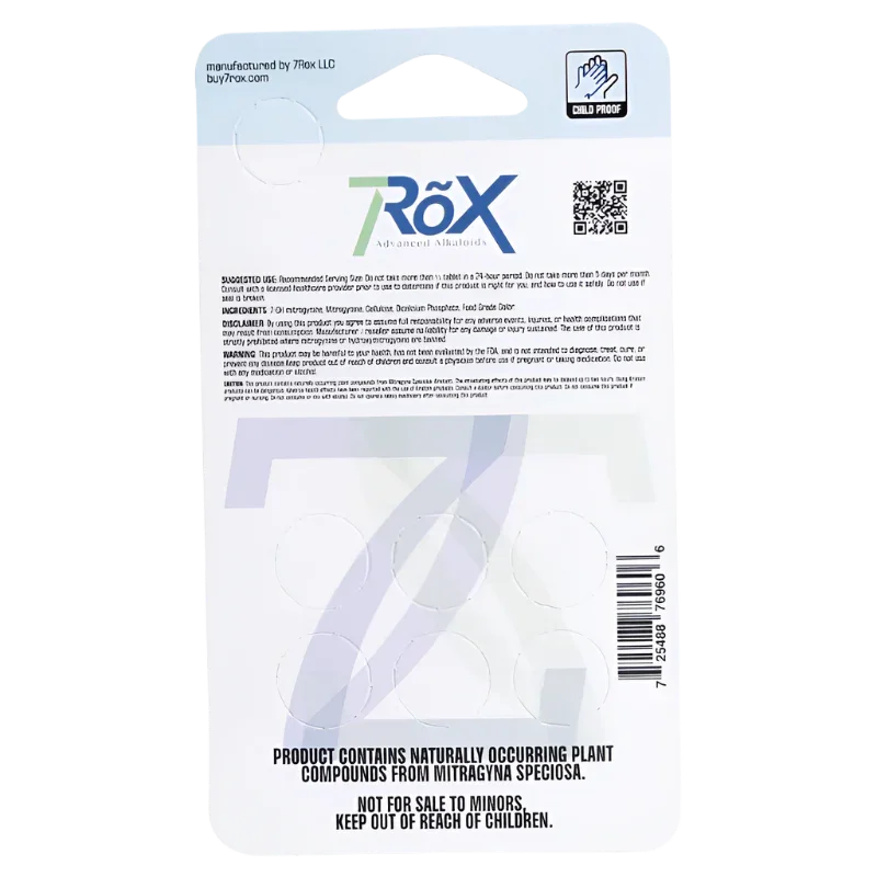 7Rox 6ct + 1 Free 7OH Berry Razz Tabs 30mg Per Tablet - Seven Tech