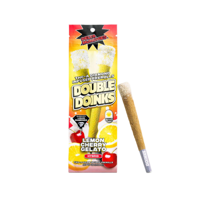 DELTA MUNCHIES DOUBLE DOINKS – LEMON CHERRY GELATO HYBRID - Seven Tech