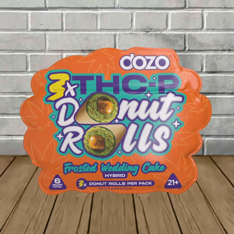 DOZO - THC P DONUT PRE-ROLLS - 3 COUNT - FROSTED WEDDING CAKE - HYBRID - Seven Tech