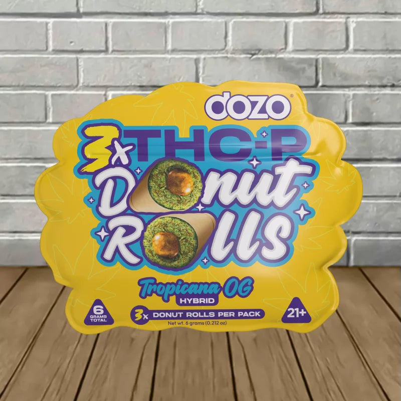 DOZO - THC P DONUT PRE-ROLLS - 3 COUNT - TROPICANA OG - HYBRID - Seven Tech