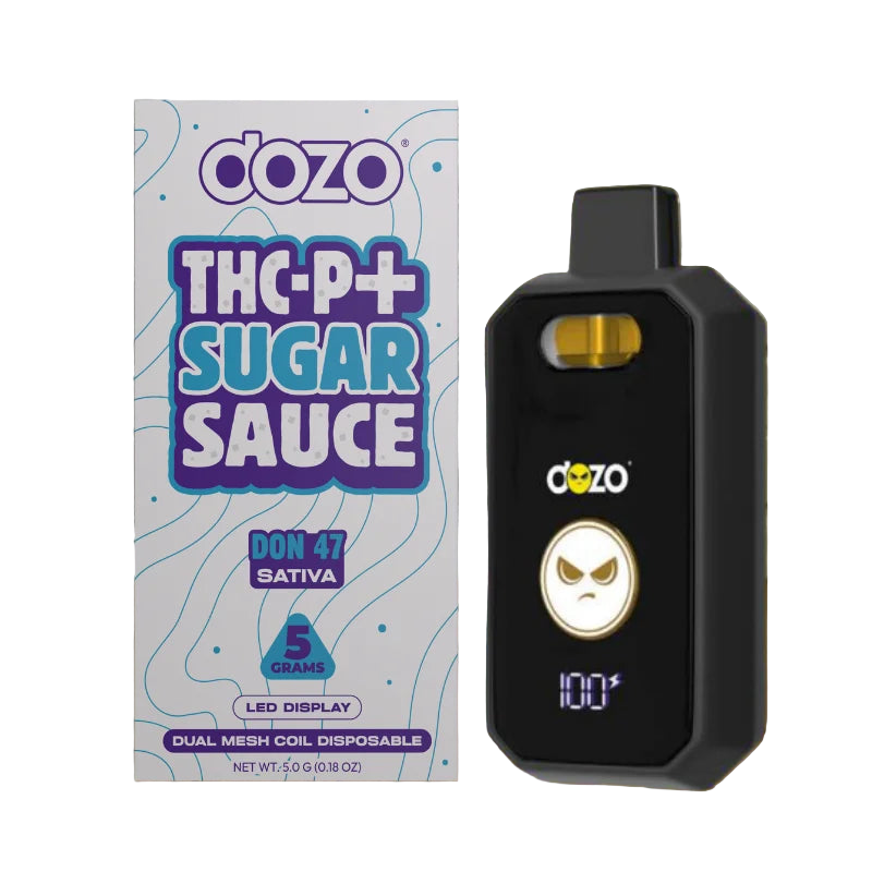 DOZO - THC-P + SUGAR SAUCE 5G DISPOSABLE - DON 47 - SATIVA - Seven Tech